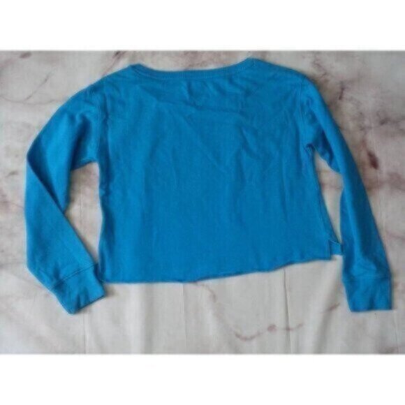 Justice girls size 14 blue Peace sequined sweater - Picture 2 of 4